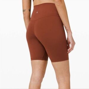 Lululemon Align Biker Short 8” Dark Terracotta Size 8